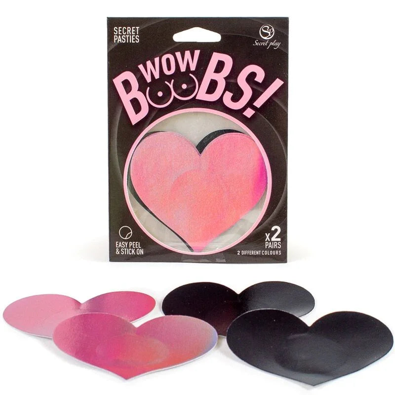SECRET PLAY - WOW BOOBS! CUBRE PEZONES CORAZÓN - Nuvica