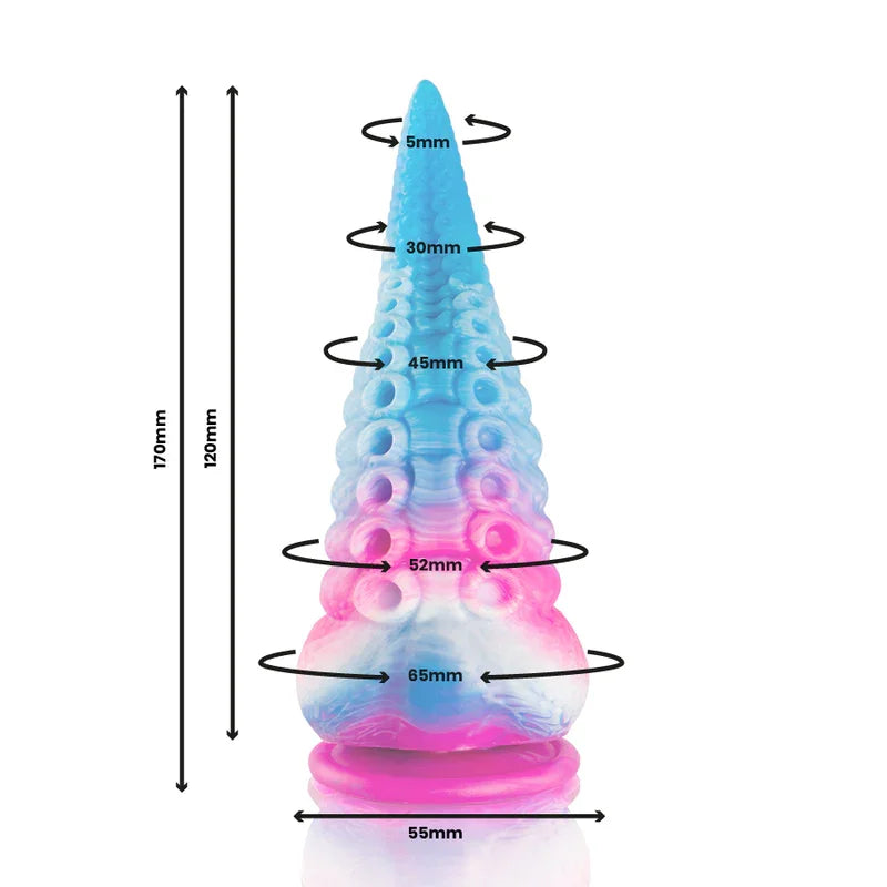EPIC - PHORCYS DILDO TENTÁCULO AZUL TAMAÑO PEQUEÑO - Nuvica