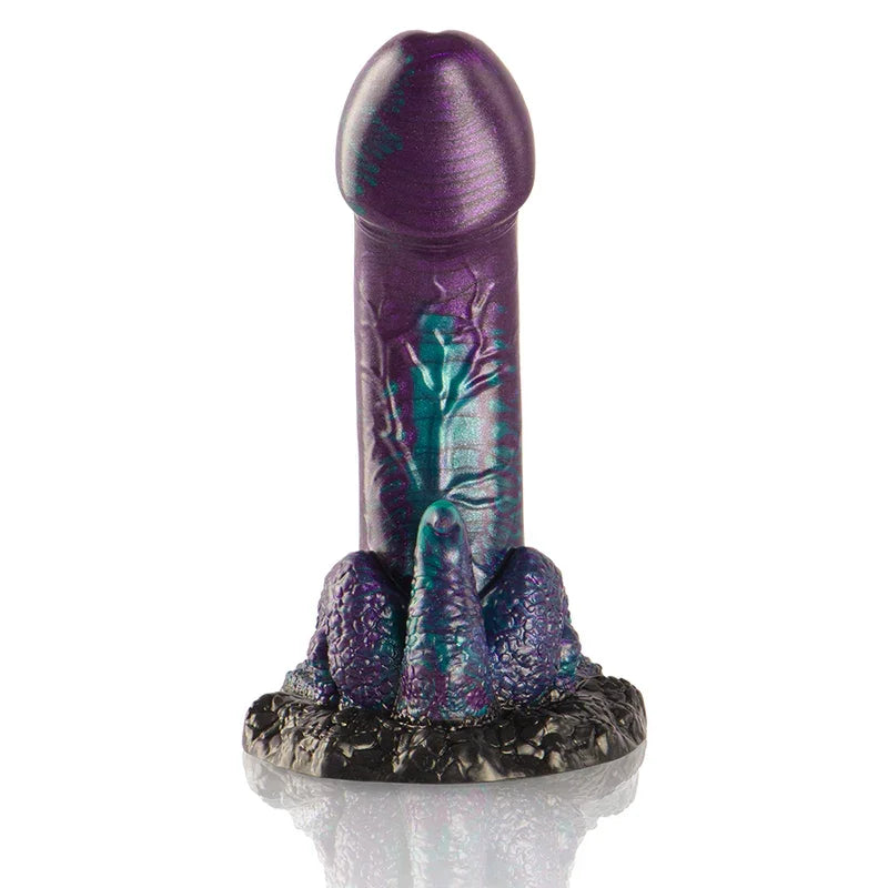 EPIC - BASILISK DILDO DOBLE PLACER ESCAMOSO TAMAÑO PEQUEÑO - Nuvica