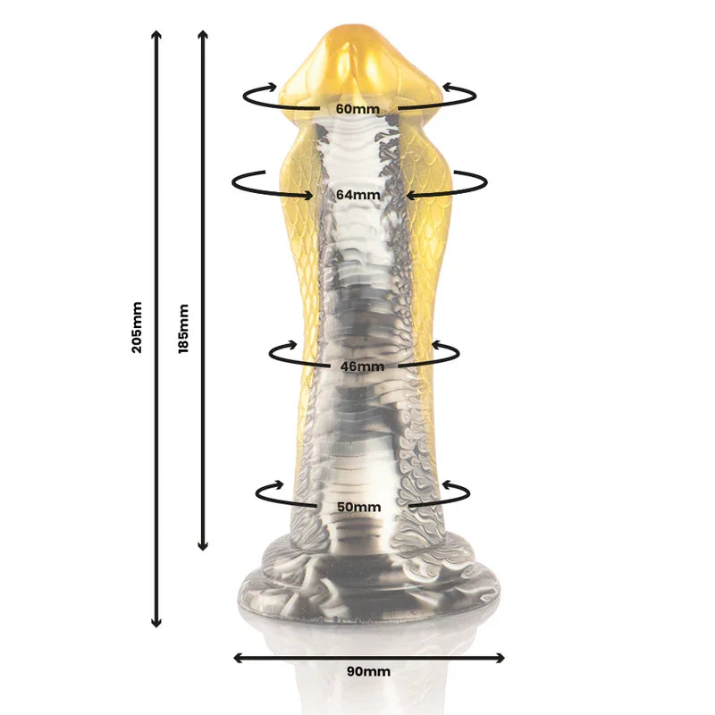 EPIC - DRAKON DILDO COBRA AMARILLA - Nuvica