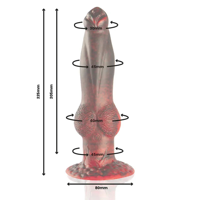 EPIC - PROMETHEUS DILDO TITAN EN LLAMAS RECARGABLE CONTROL REMOTO - Nuvica