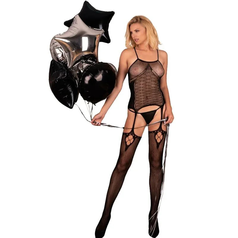 LIVCO CORSETTI FASHION - AMRIN BODYSTOCKING NEGRO TALLA ÚNICA - Nuvica
