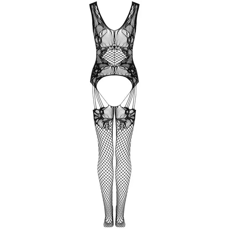 LIVCO CORSETTI FASHION - JULOVE BODYSTOCKING NEGRO TALLA ÚNICA - Nuvica