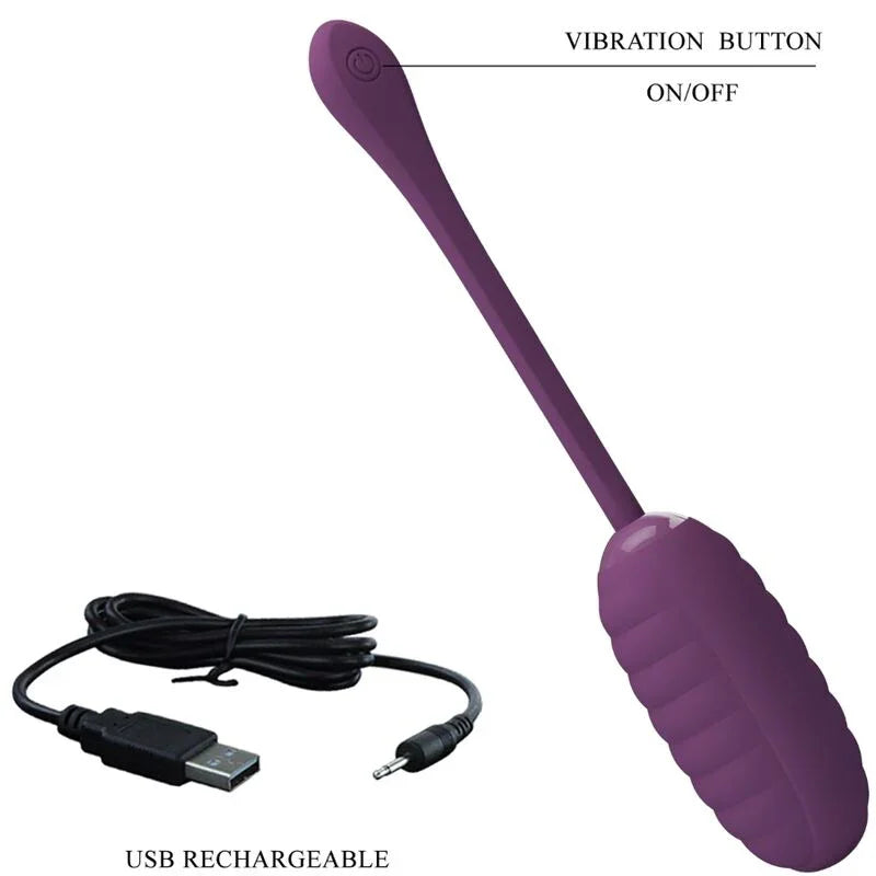 PRETTY LOVE - CASPER HUEVO VIBRADOR RECARGABLE MORADO - Nuvica