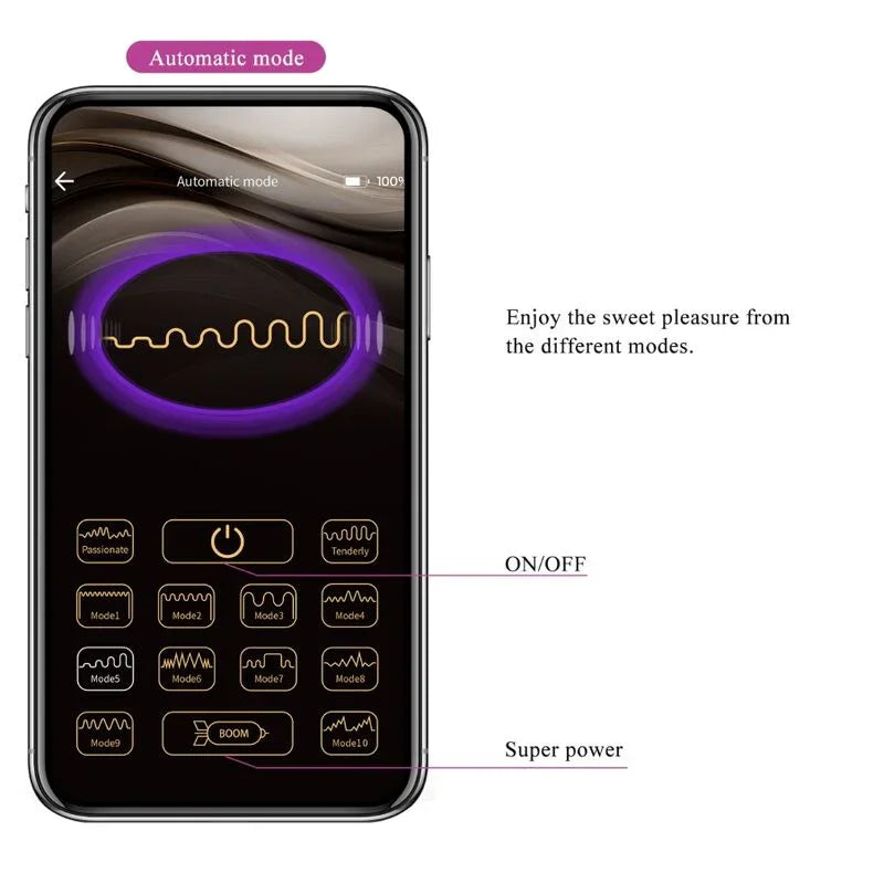 PRETTY LOVE - CASPER HUEVO VIBRADOR RECARGABLE MORADO - Nuvica