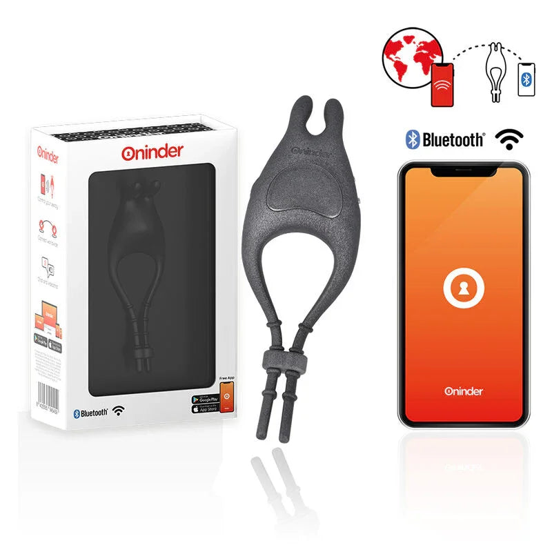 ONINDER - PAMPA ANILLO VIBRADOR AJUSTABLE Y MULTIPOSICION - APP GRATUITA - Nuvica