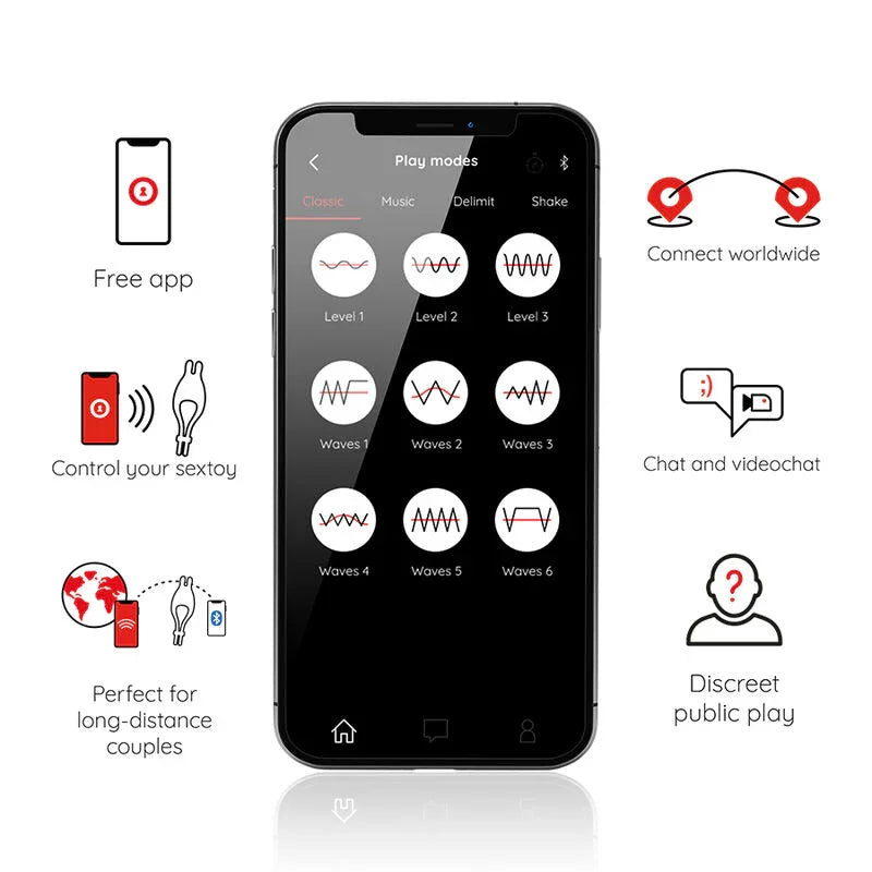 ONINDER - PAMPA ANILLO VIBRADOR AJUSTABLE Y MULTIPOSICION - APP GRATUITA - Nuvica