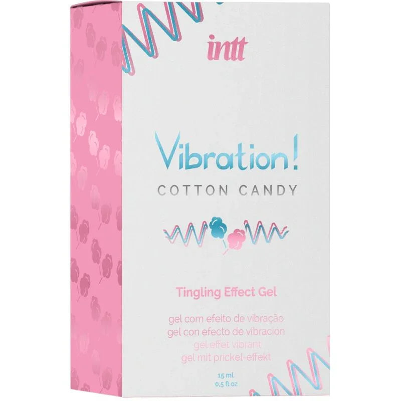 INTT - POTENTE ESTIMULANTE ÍNTIMO GEL VIBRADOR LIQUIDO ALGODÓN DE AZÚCAR 15 ML - Nuvica