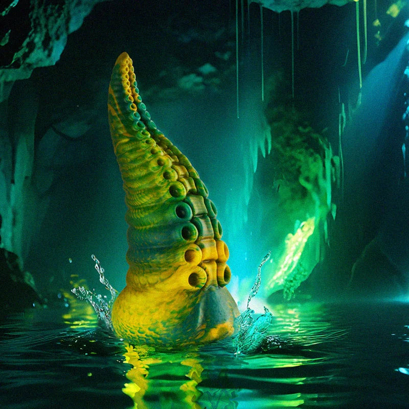 EPIC - CETUS DILDO TENTÁCULO VERDE TAMAÑO PEQUEÑO - Nuvica