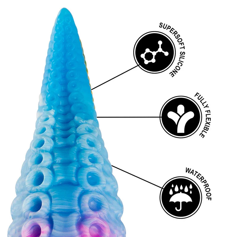EPIC - PHORCYS DILDO TENTÁCULO AZUL TAMAÑO GRANDE - Nuvica