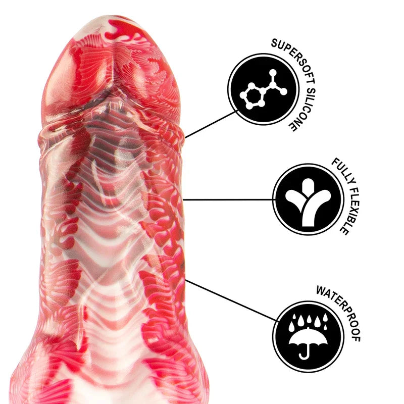 EPIC - HELIOS DILDO CON TESTÍCULOS CALOR Y ÉXTASIS - Nuvica
