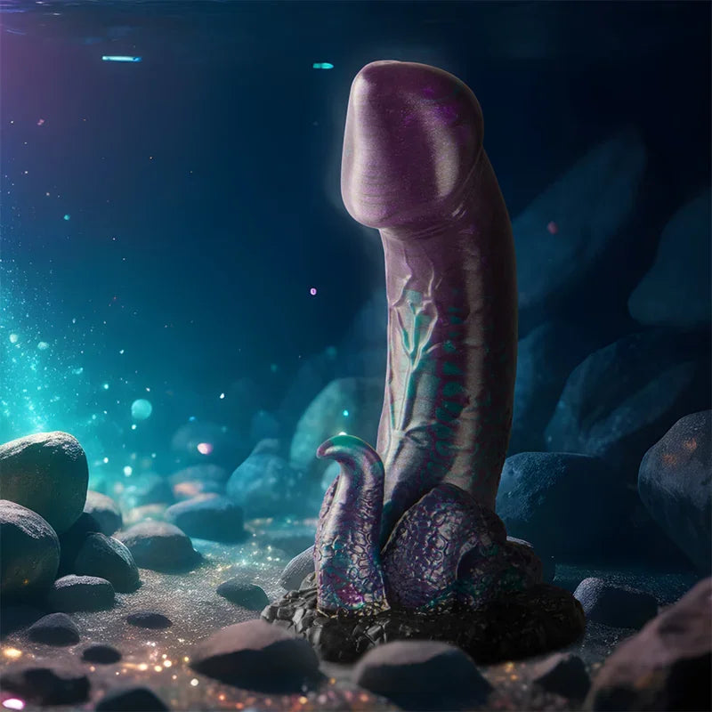 EPIC - BASILISK DILDO DOBLE PLACER ESCAMOSO TAMAÑO PEQUEÑO - Nuvica