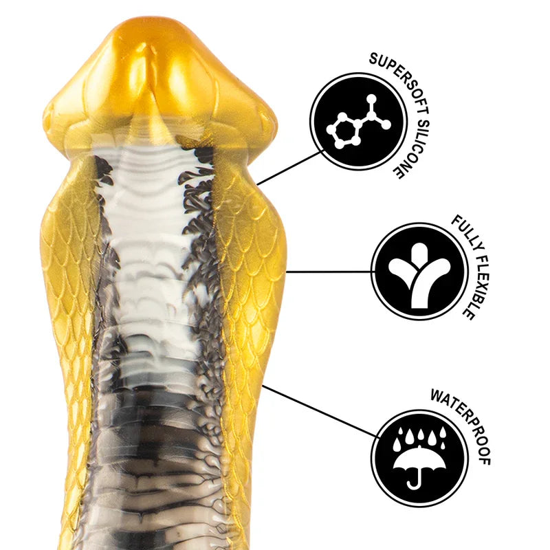 EPIC - DRAKON DILDO COBRA AMARILLA - Nuvica