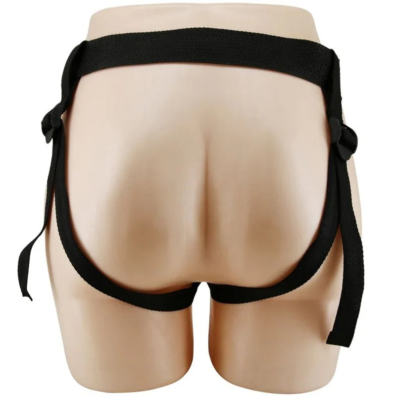 PRETTY LOVE - MAVIS HARNESS BRIEFS UNIVERSAL CON DILDO 19 CM NATURAL - Nuvica