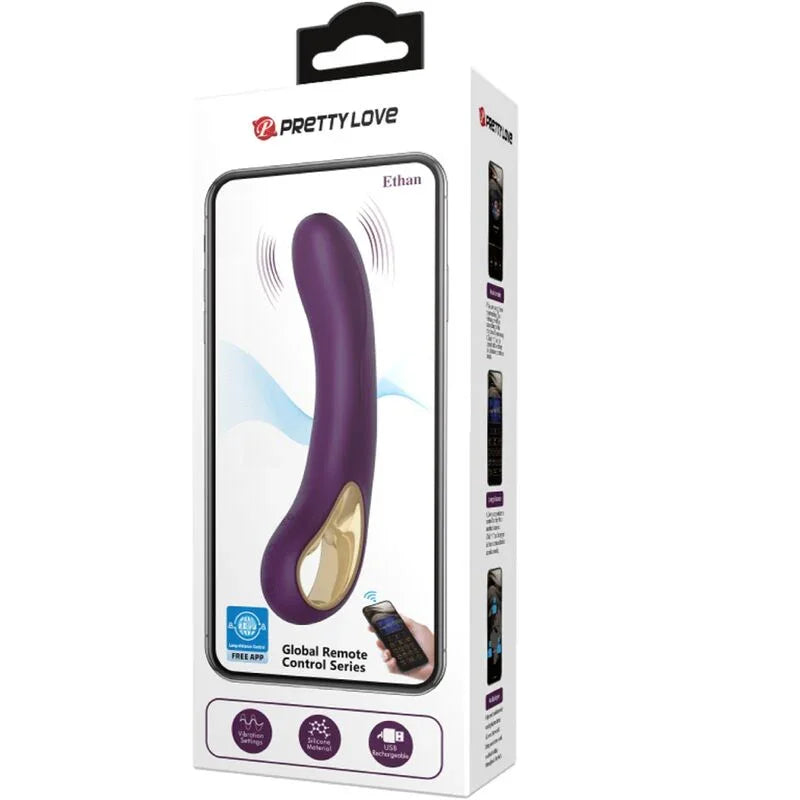 PRETTY LOVE - ETHAN VIBRADOR RECARGABLE LILA - Nuvica