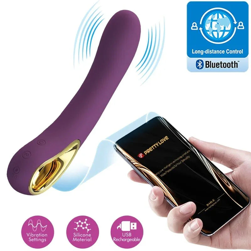 PRETTY LOVE - ETHAN VIBRADOR RECARGABLE LILA - Nuvica