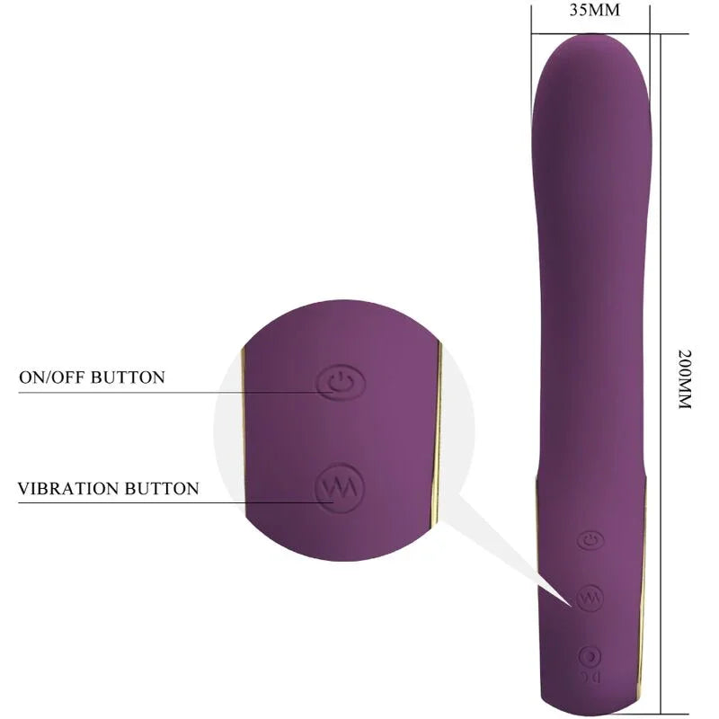 PRETTY LOVE - ETHAN VIBRADOR RECARGABLE LILA - Nuvica