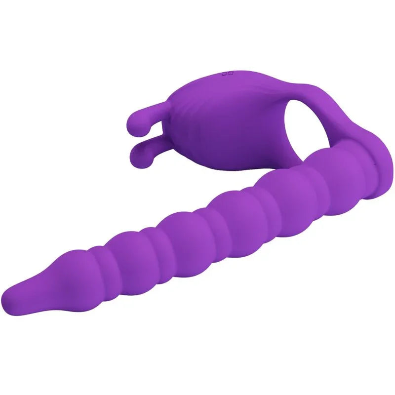 PRETTY LOVE - BLACKNEY ANILLO PENE CON PLUG VIBRADOR LILA - Nuvica