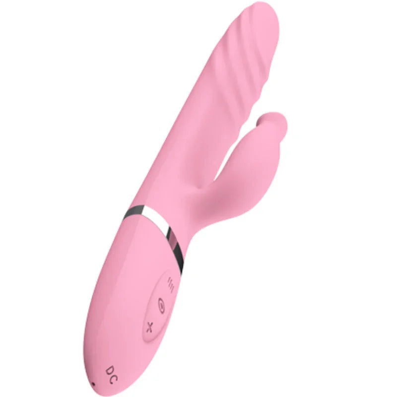 ARMONY - VIBRADOR & THRUSTING CON LENGUA EFECTO CALOR ROSA - Nuvica