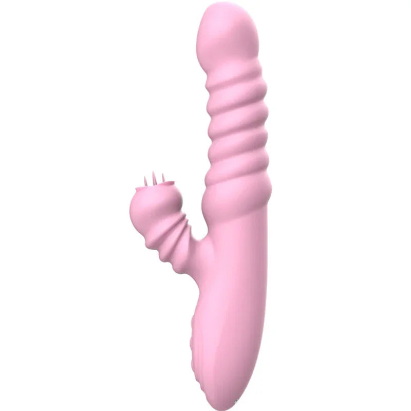 ARMONY - VIBRADOR MULTIFUNCION CON LENGUA ESTIMULADORA EFECTO CALOR ROSA - Nuvica