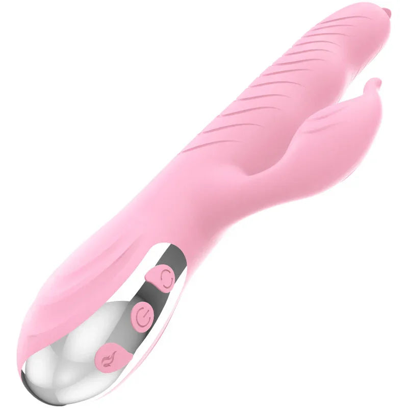 ARMONY - MARCIA VIBRADOR & THRUSTING DOBLE LENGUA EFECTO CALOR ROSA - Nuvica