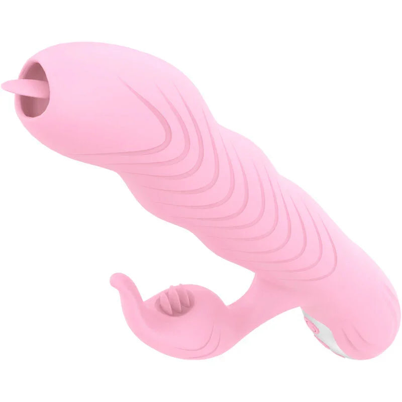 ARMONY - MARCIA VIBRADOR & THRUSTING DOBLE LENGUA EFECTO CALOR ROSA - Nuvica