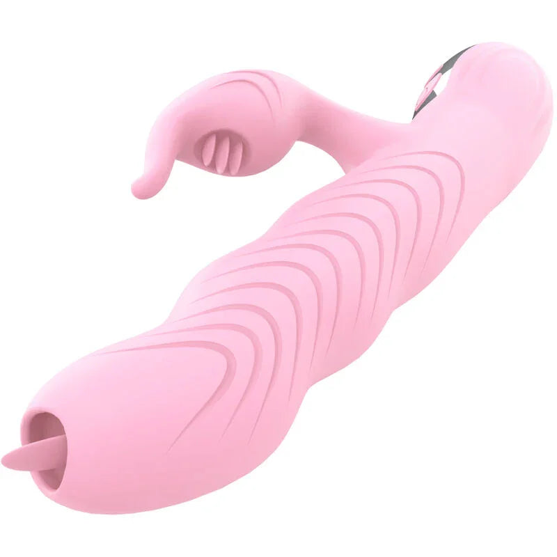 ARMONY - MARCIA VIBRADOR & THRUSTING DOBLE LENGUA EFECTO CALOR ROSA - Nuvica