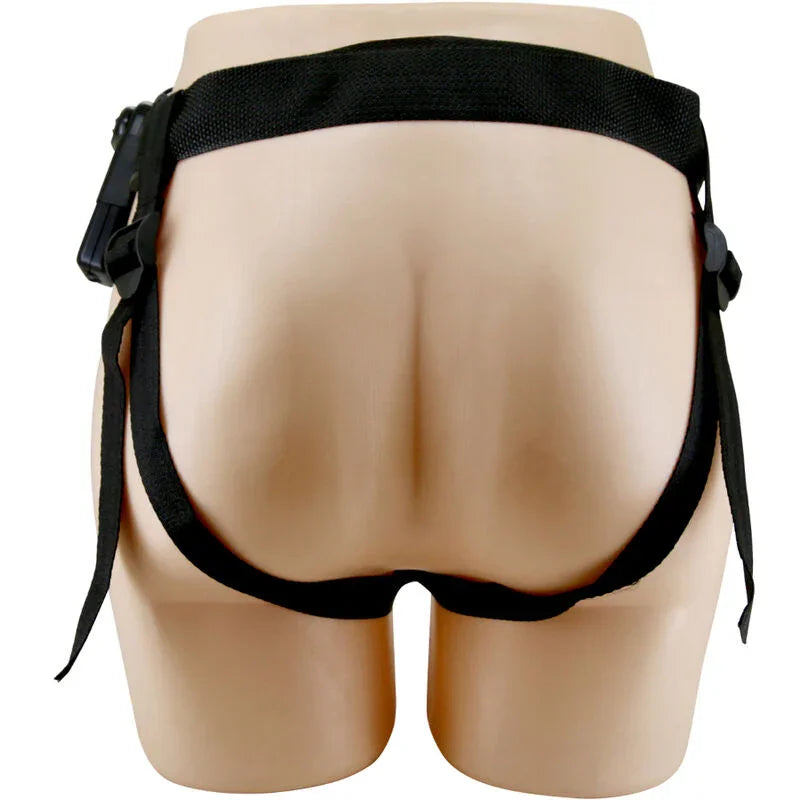 PRETTY LOVE - STARKS HARNESS BRIEFS VIBRACIÓN MULTI-VELOCIDAD DILDO 17,5 CM MULATO - Nuvica
