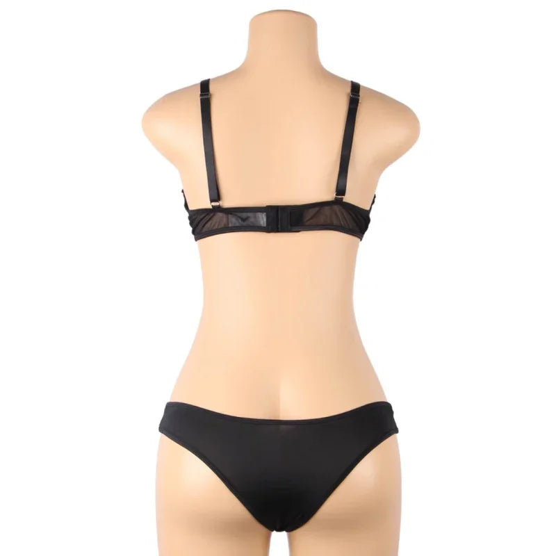 SUBBLIME - SET DOS PIEZAS SUJETADOR TRANSPARENCIAS Y TIRAS S/M - Nuvica