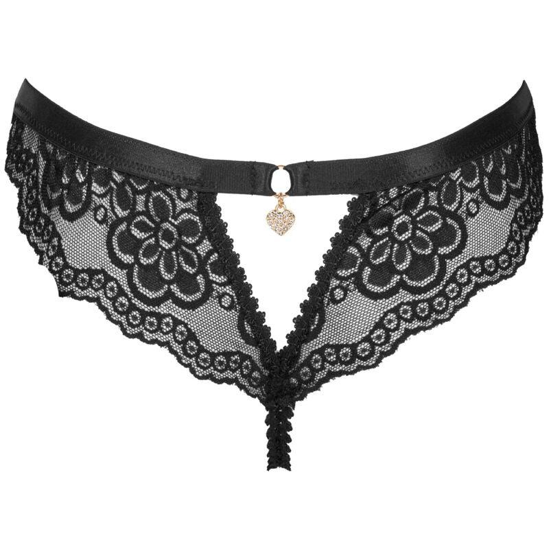 LIVCO CORSETTI FASHION - OKSURIN PANTY CROTCHLESS NEGRO L/XL - Nuvica