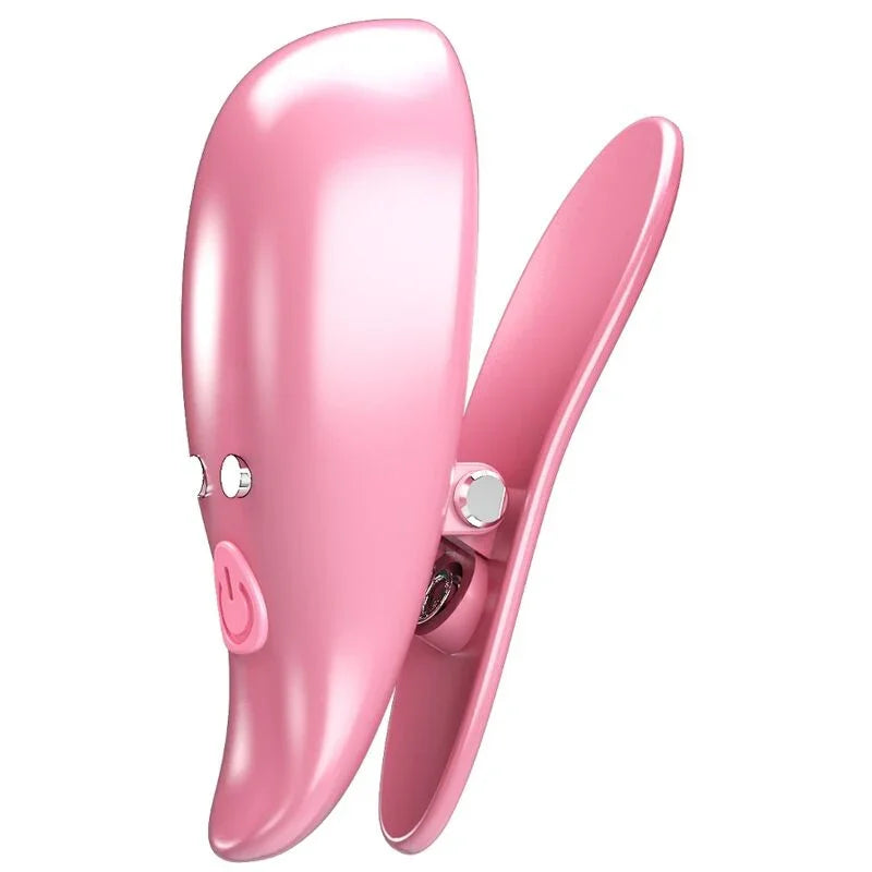 PRETTY LOVE - LEAF PINZAS VIBRATORIAS PARA PEZONES ROSA - Nuvica