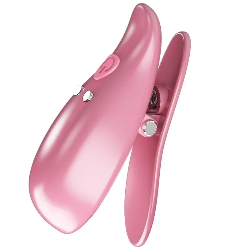 PRETTY LOVE - LEAF PINZAS VIBRATORIAS PARA PEZONES ROSA - Nuvica