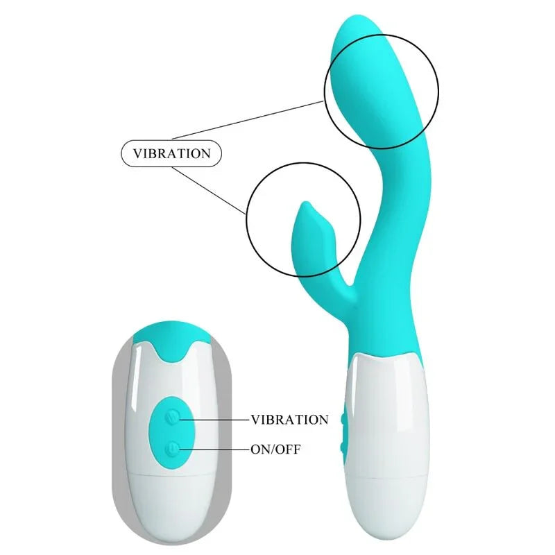 PRETTY LOVE - BRIGHTY VIBRADOR PUNTO G VERDE AGUA - Nuvica