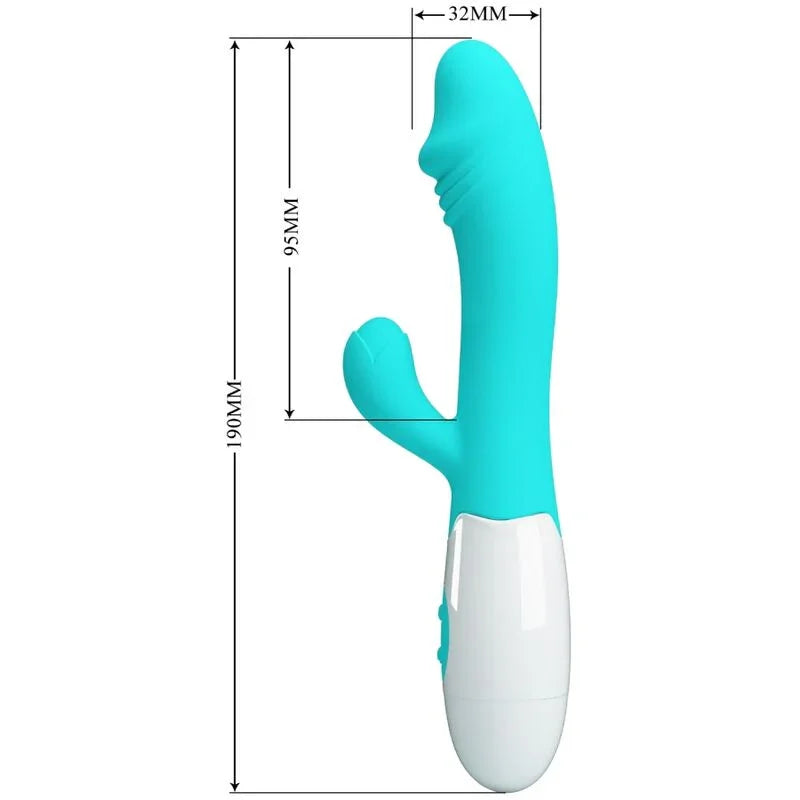 PRETTY LOVE - SNAPPY VIBRADOR PUNTO G VERDE AGUA - Nuvica