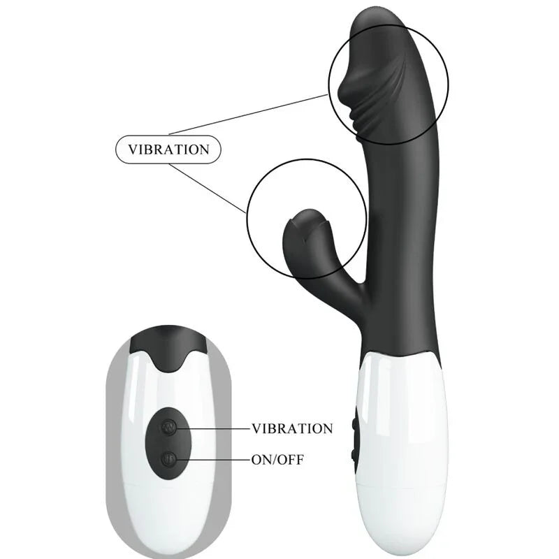 PRETTY LOVE - SNAPPY VIBRADOR PUNTO G NEGRO - Nuvica