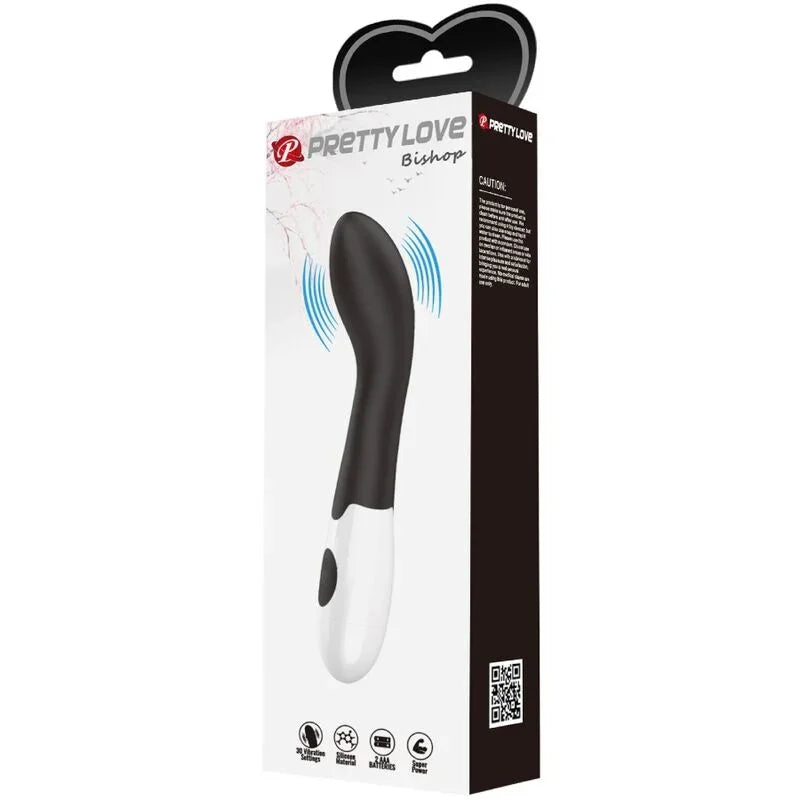 PRETTY LOVE - BISHOP VIBRADOR PUNTO G 30 MODOS NEGRO - Nuvica