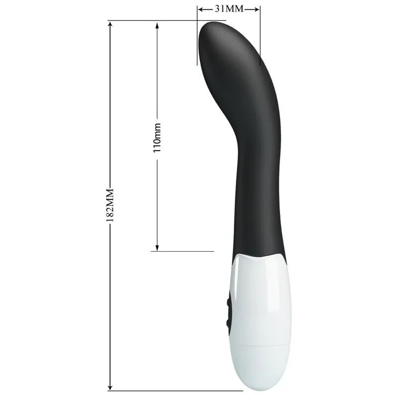 PRETTY LOVE - BISHOP VIBRADOR PUNTO G 30 MODOS NEGRO - Nuvica