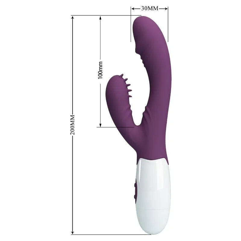 PRETTY LOVE - ANDRE VIBRADOR RABBIT & ESTIMULADOR PUNTO G MORADO - Nuvica