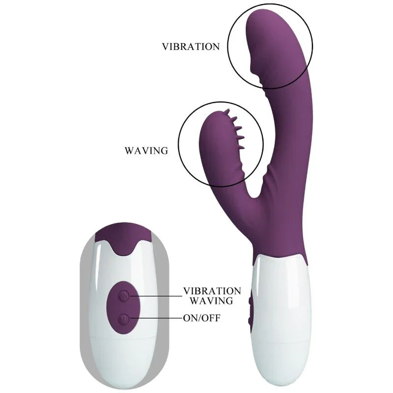PRETTY LOVE - ANDRE VIBRADOR RABBIT & ESTIMULADOR PUNTO G MORADO - Nuvica