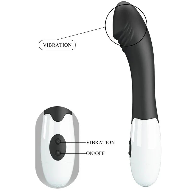 PRETTY LOVE - ELEMENTAL VIBRADOR PUNTO G 30 MODOS NEGRO - Nuvica