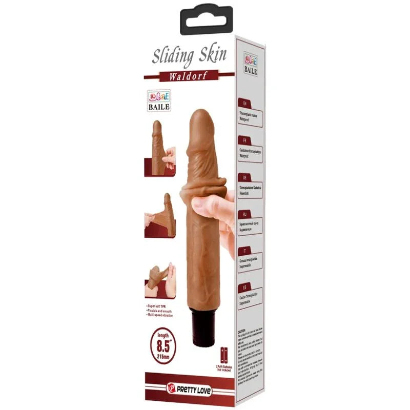 PRETTY LOVE - WALDORF VIBRADOR REALÍSTICO 18 CM -O- 4 CM - Nuvica