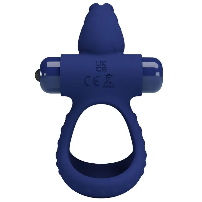 PRETTY LOVE - LUCHITO DOBLE ANILLO VIBRADOR RABBIT AZUL - Nuvica