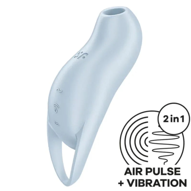 SATISFYER - POCKET PRO 1 ESTIMULADOR CLÍTORIS AZUL CLARO - Nuvica