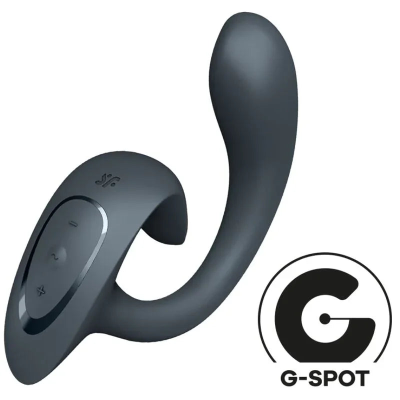 SATISFYER - G FOR GODDESS 1 VIBRADOR RABBIT GRIS OSCURO - Nuvica