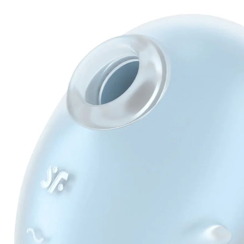 SATISFYER - CUTIE GHOST VIBRADOR LAY-ON AZUL CLARO - Nuvica