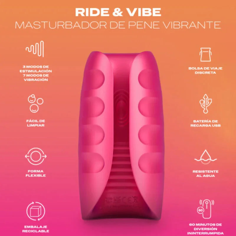 DUREX - TOY MASTURBADOR VIBRADOR RIDE & VIBE - Nuvica