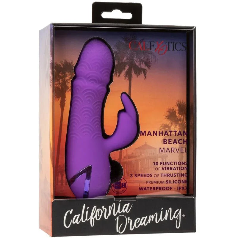 CALEXOTICS - MANHATTAN BEACH MARVEL VIBRADOR RABBIT MORADO BY CALIFORNIA DREAMING - Nuvica