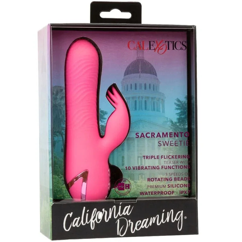 CALEXOTICS - SACRAMENTO SWEETIE VIBRADOR RABBIT ROSA BY CALIFORNIA DREAMING - Nuvica