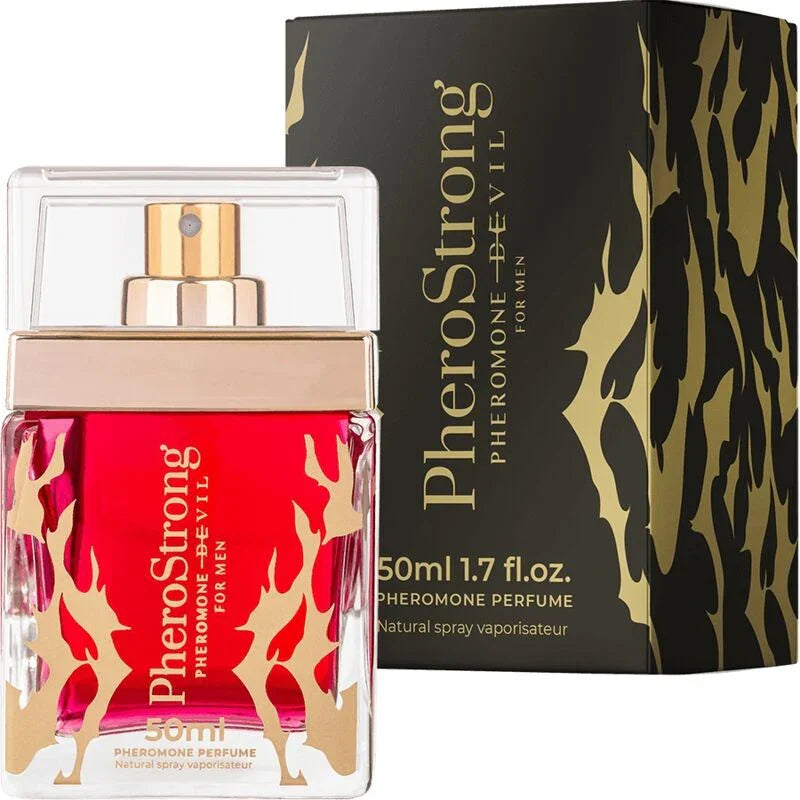 PHEROSTRONG - PERFUME CON FEROMONAS DEVIL PARA HOMBRE 50 ML - Nuvica