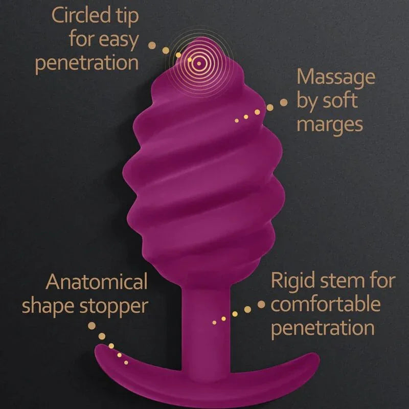 G-VIBE - GPLUG TWIST 2 PLUG ANAL MORADO - Nuvica